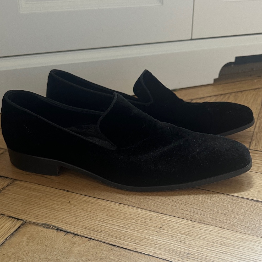 Vero Cuoio Black Velvet Men's Loafers